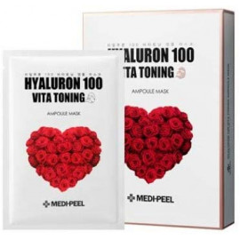 Осветляющая выравнивающая тон маска Medi-Peel Hyaluron Vita Toning Mask