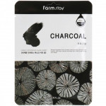 Тканевая маска для лица с древесным углем FarmStay Visible Difference Mask Sheet Charcoal