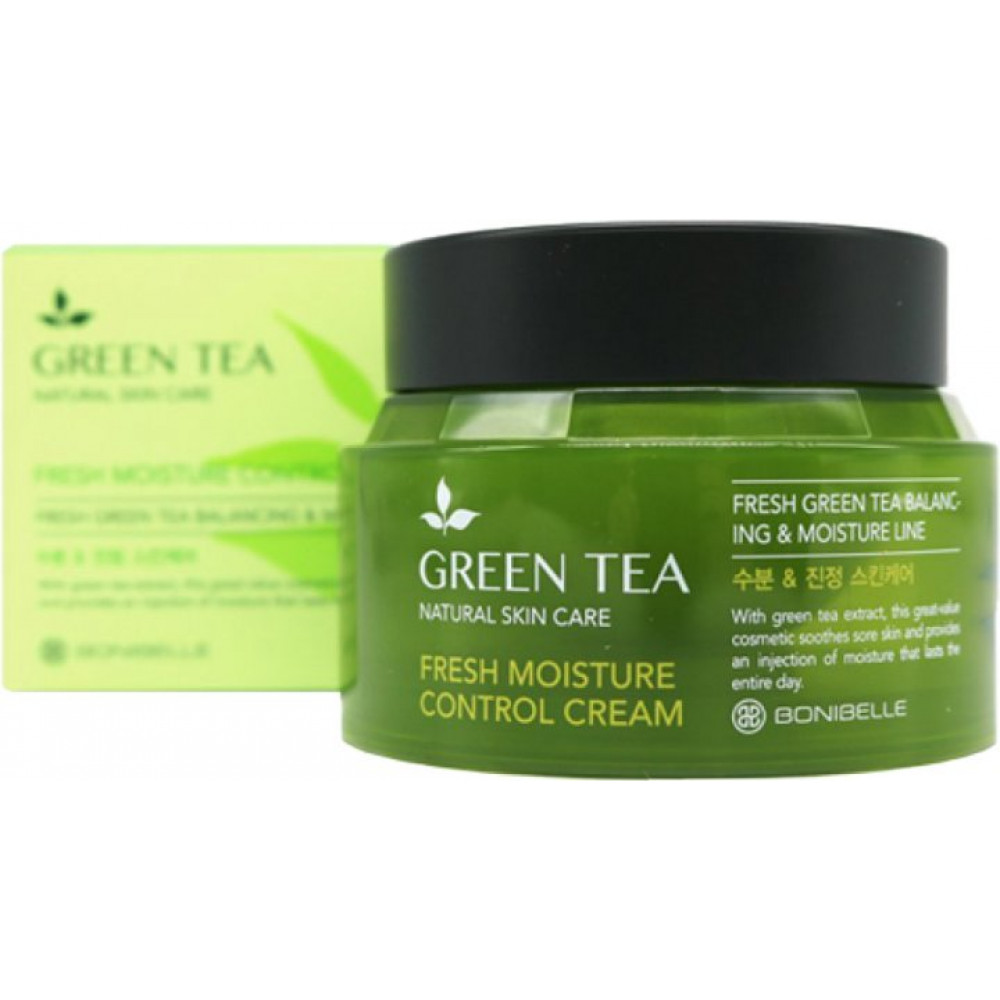 Крем для лица Bonibelle Зеленый Чай Green Tea Fresh Moisture Control Cream 80 мл