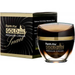Крем для лица FarmStay Gold Snail Premium Cream с золотом и муцином улитки 50 мл