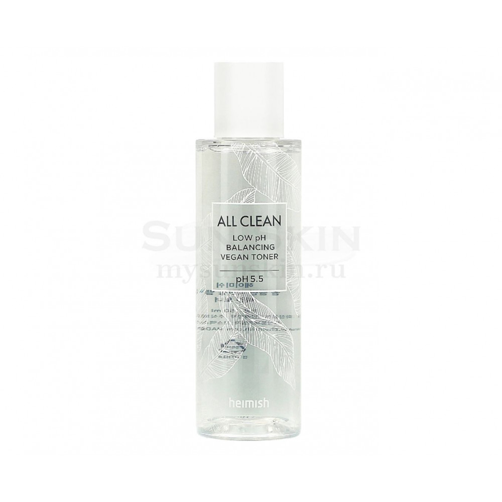 Heimish All Clean Low pH Balancing Vegan Toner Лёгкий увлажняющий тонер для лица, 150 мл
