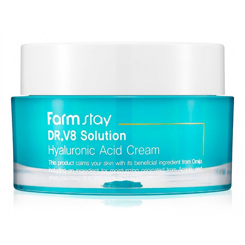 Интенсивно увлажняющий крем для лица с гиалуроновой кислотой FarmStay DR.V8 Solution Hyaluronic Acid Cream, 50мл