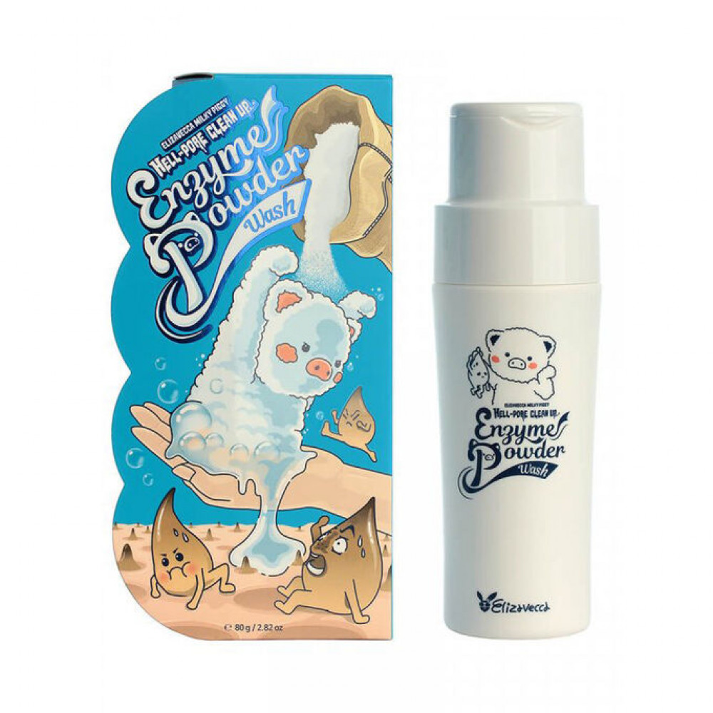 Elizavecca Milky Piggy Hell-pore clean up enzyme powder wash Очи­ща­ющая эн­зимная пуд­ра 80г
