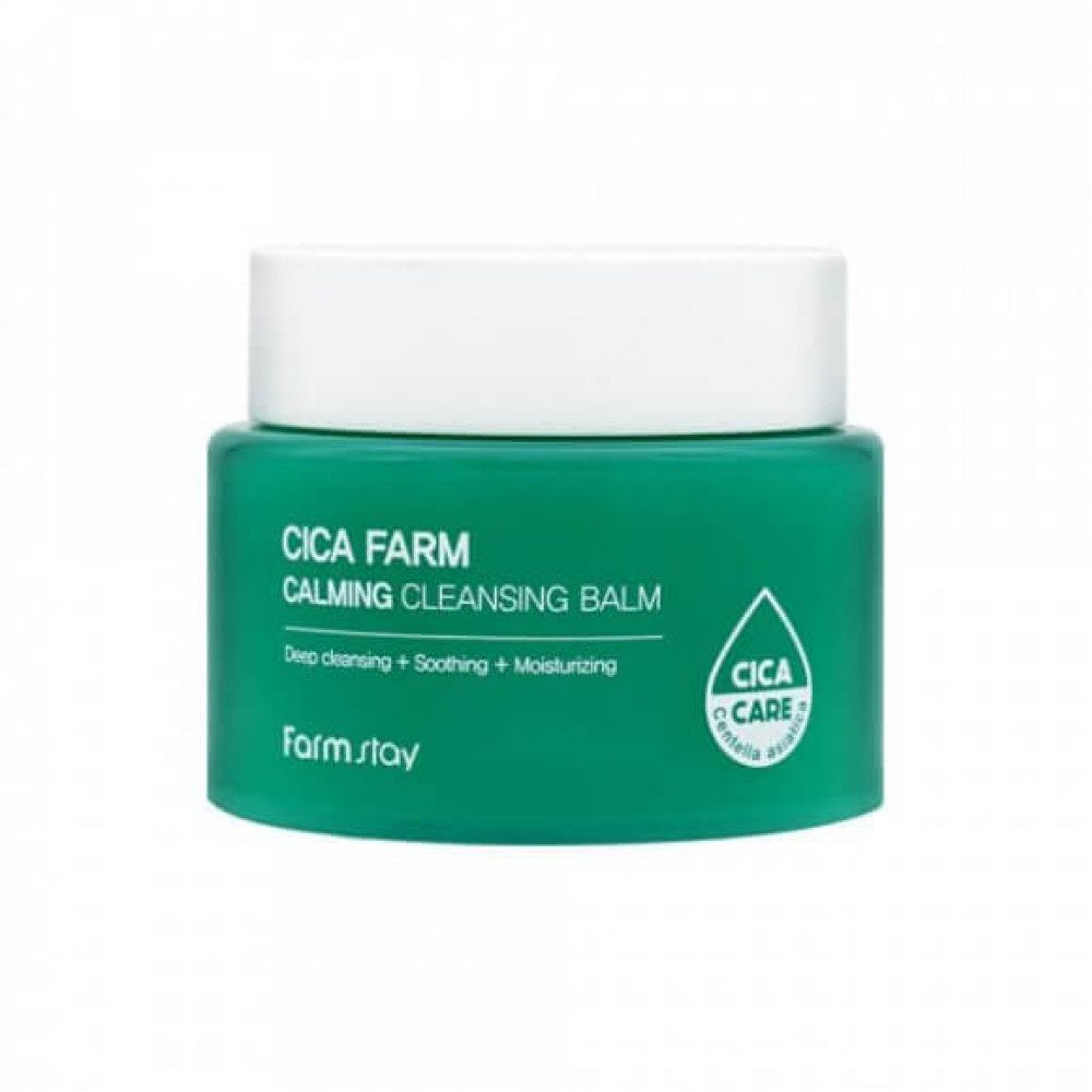 FarmStay Очищающий бальзам для умывания с центеллой Cica Farm Calming Cleansing Balm, 95 мл