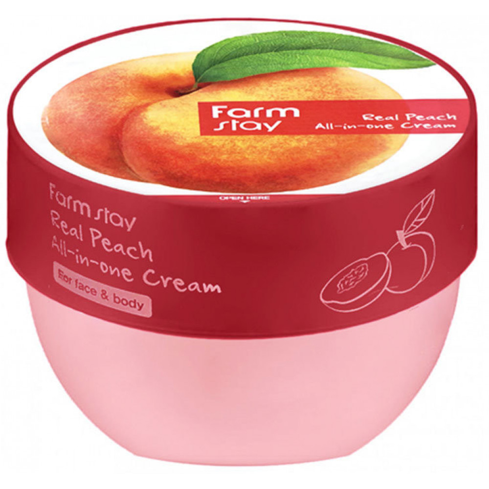 FarmStay Крем для лица и тела с экстрактом персика Real peach all-in-one cream 300 мл