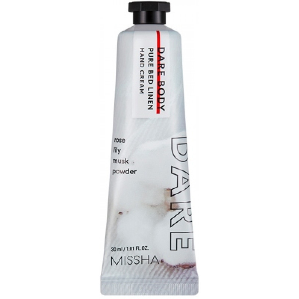 Крем для рук "Чистое постельное белье", 30мл. MISSHA Dare Body Hand Cream Pure Bed Linen