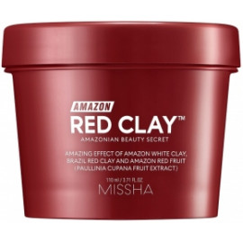 Missha, Amazon Red Clay, очищающая маска с красной амазонской глиной, 110 мл