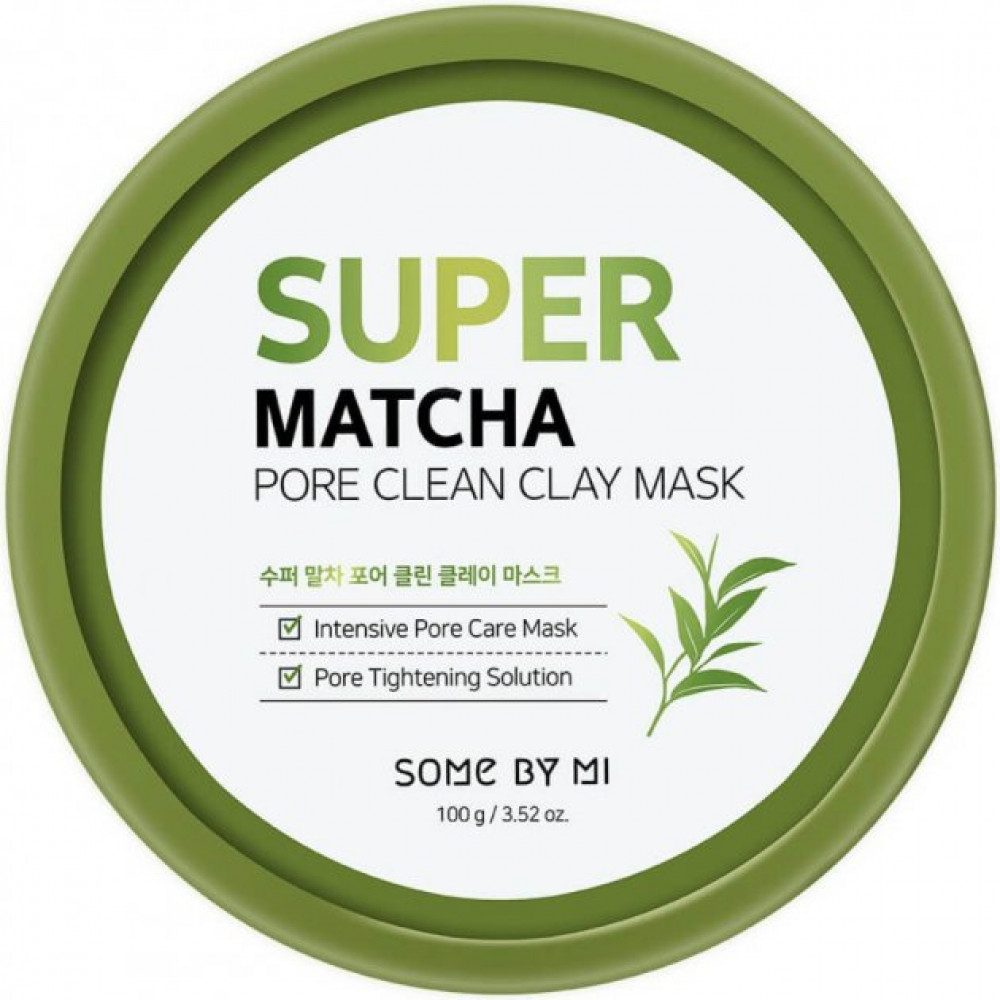 Очищающая глиняная маска для лица с чаем матча Some By Mi Super Matcha Pore Clean Clay Mask 100 г