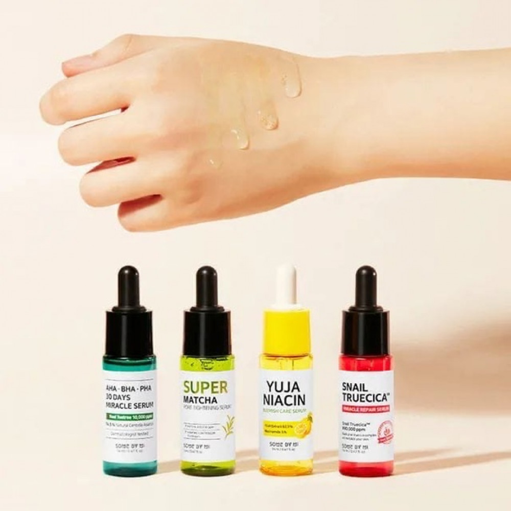 SOME BY MI НАБОР СЫВОРОТОК ДЛЯ ЛИЦА - TOTAL CARE SERUM TRIAL KIT 4ШТ