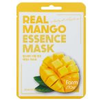 FARMSTAY REAL MANGO ESSENCE MASK ТКАНЕВАЯ МАСКА ДЛЯ ЛИЦА С ЭКСТРАКТОМ МАНГО 