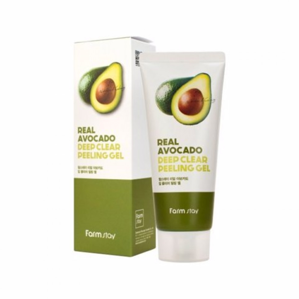 FARMSTAY REAL AVOCADO ГЛУБОКО ОЧИЩАЮЩИЙ ГЕЛЬ-ПИЛИНГ (100 мл)