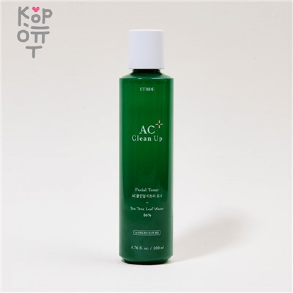 Etude House AC Clean Up Facial Toner Тонер для чувствительной кожи с экстрактом хиноки, 200мл.