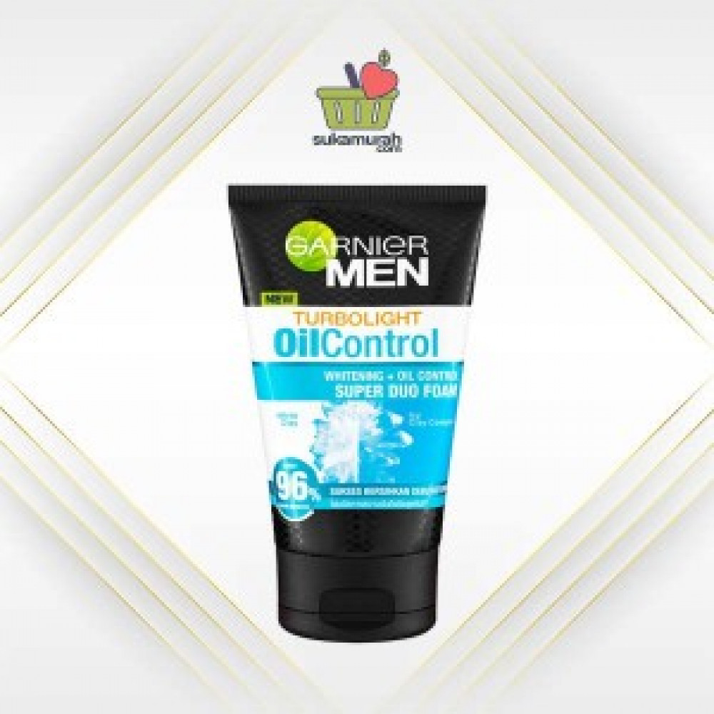 Garnier Men Turbo Light Double Oil Control Duo Ледяное очищающее средство для умывания 100 мл