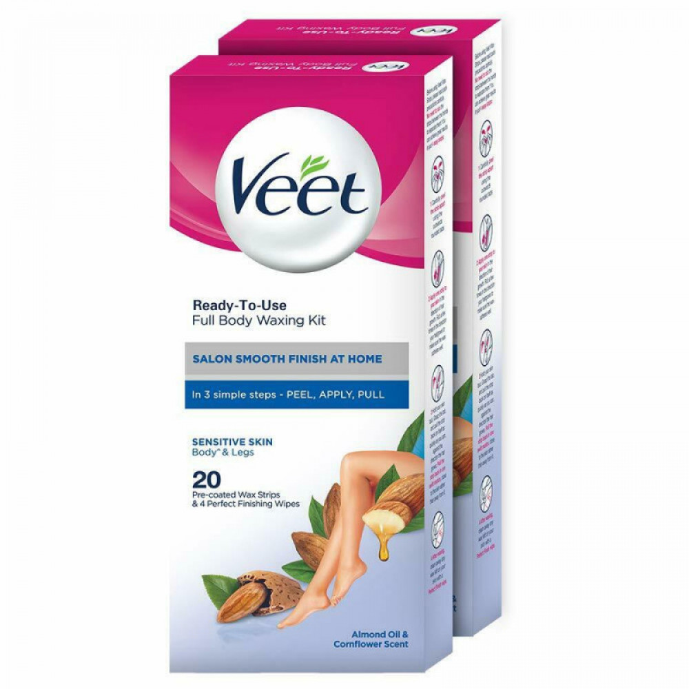 Набор для депиляции всего тела Veet для чувствительной кожи, 20 полосок