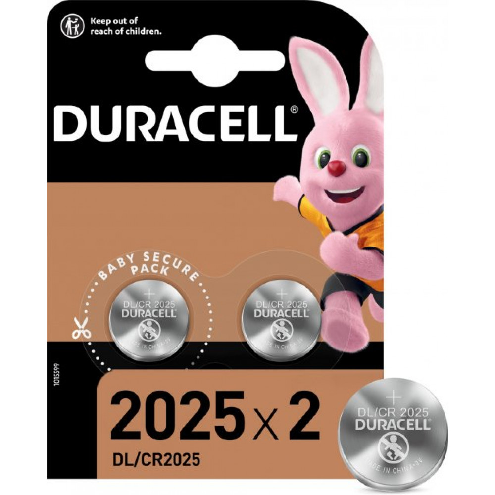 Литиевая батарейка Duracell Specialty типа таблетка DL2025/CR2025 2 шт