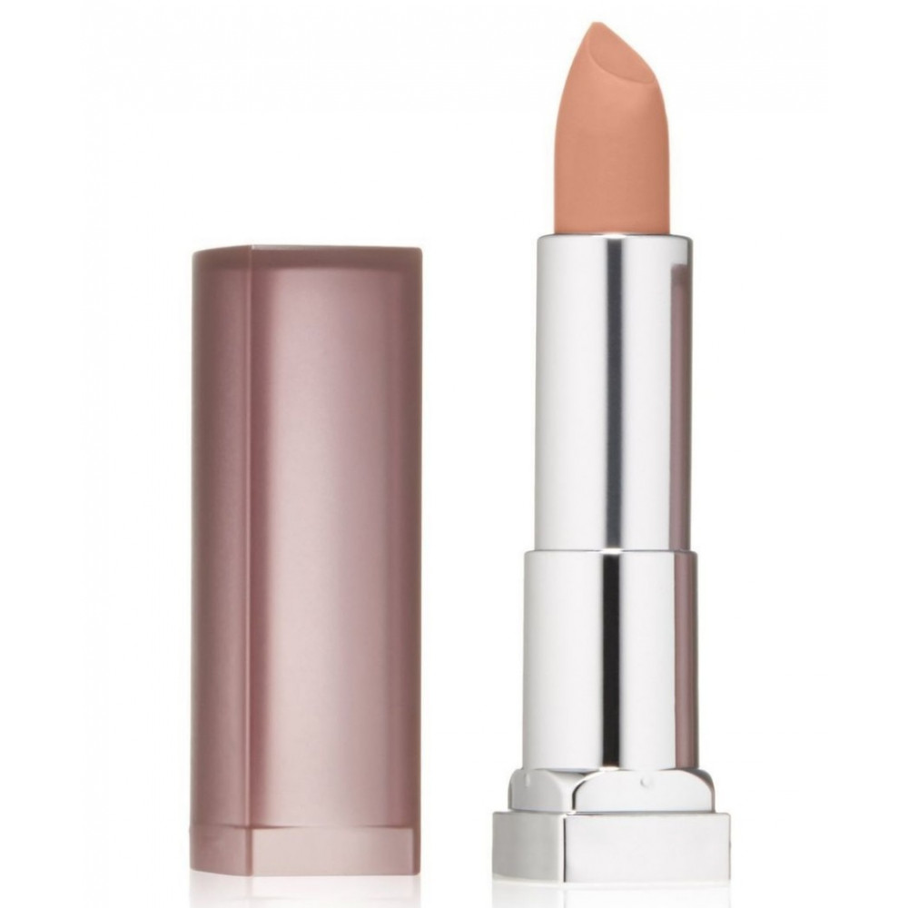 Помада для губ Maybelline New York "Сolor Sensational. Матовое искушение", увлажняющая, с медовым нектаром и витамином Е, оттенок 930 "Ореховый пудинг", 4,4 г