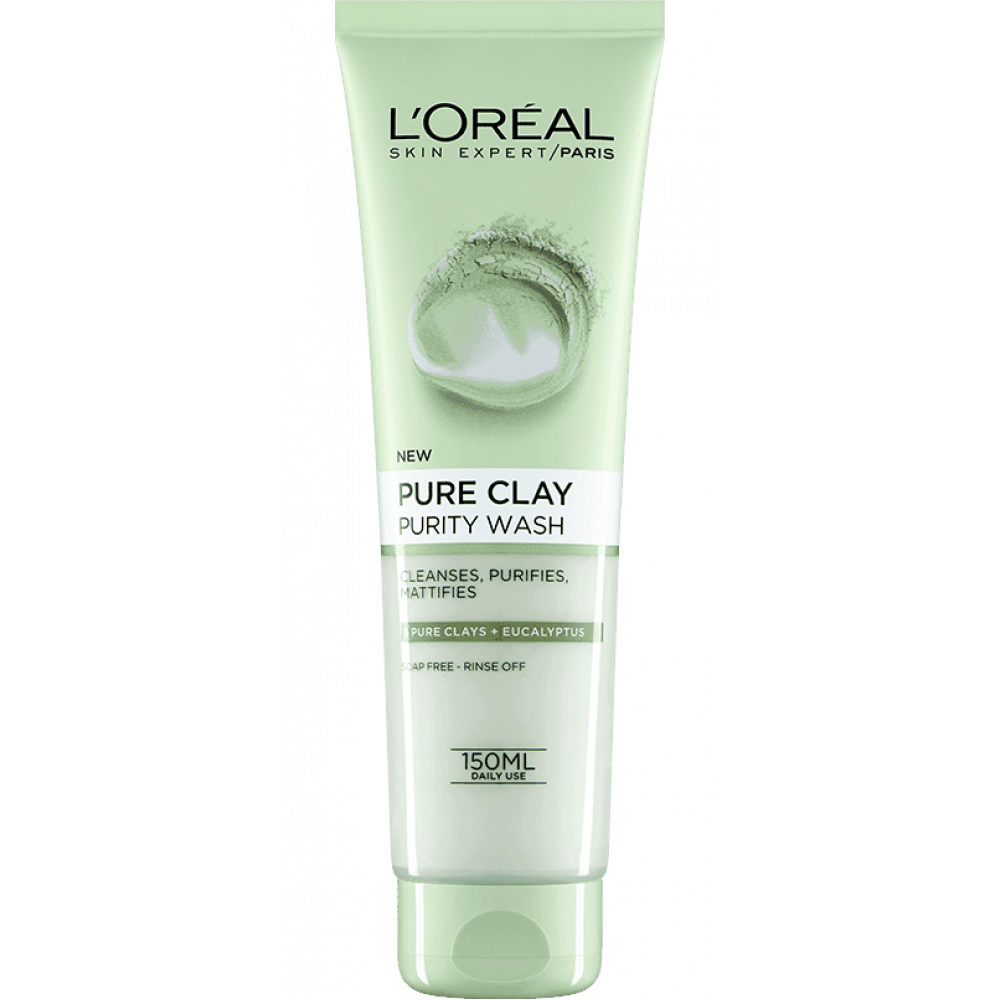 Пенка для умывания Loreal pure clay purity wash 150ml