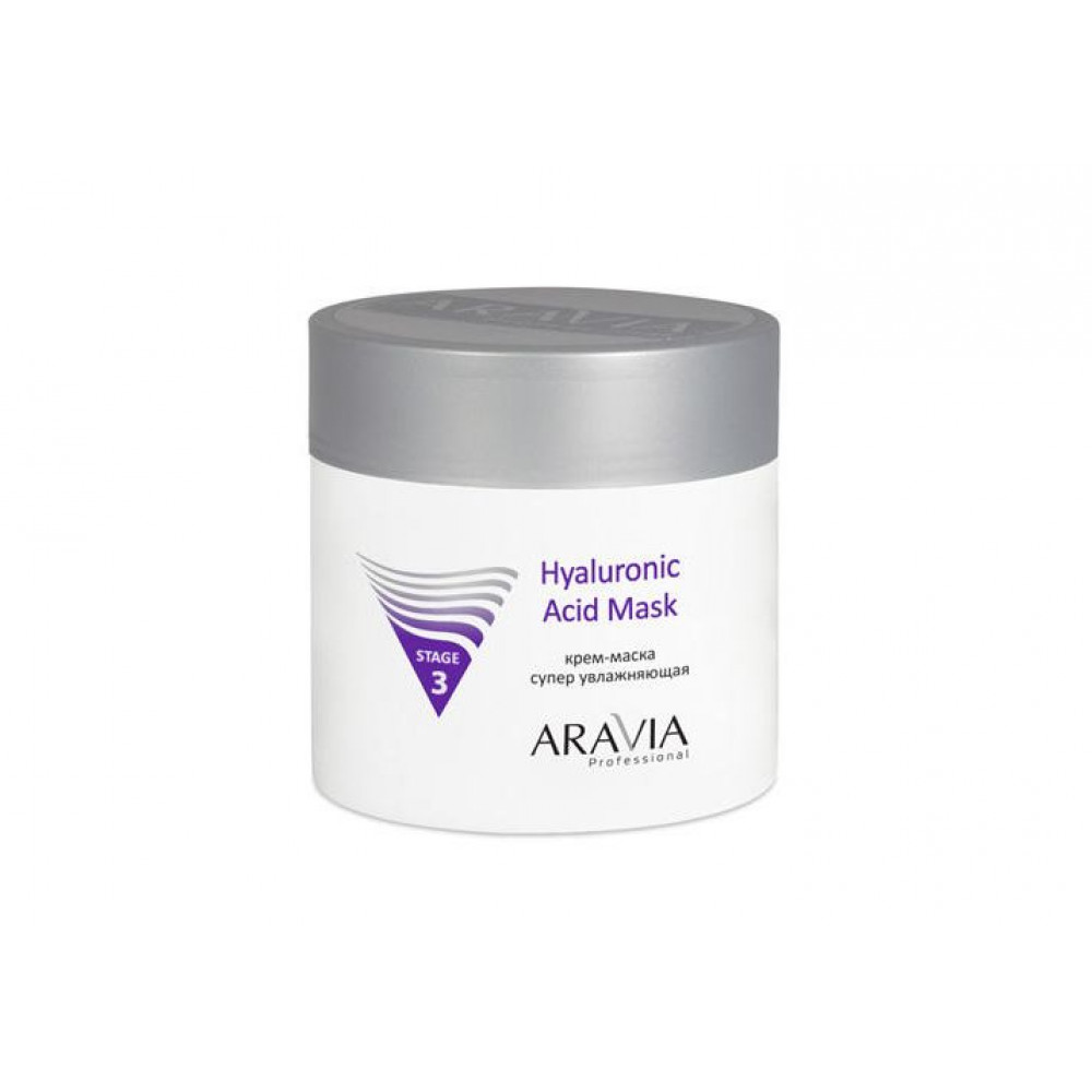 Aravia Professional Крем-маска супер увлажняющая Hyaluronic Acid Mask, 300 мл
