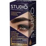 Крем-краска для бровей Studio Professional с эффектом татуажа Экстра-Черный 50ml