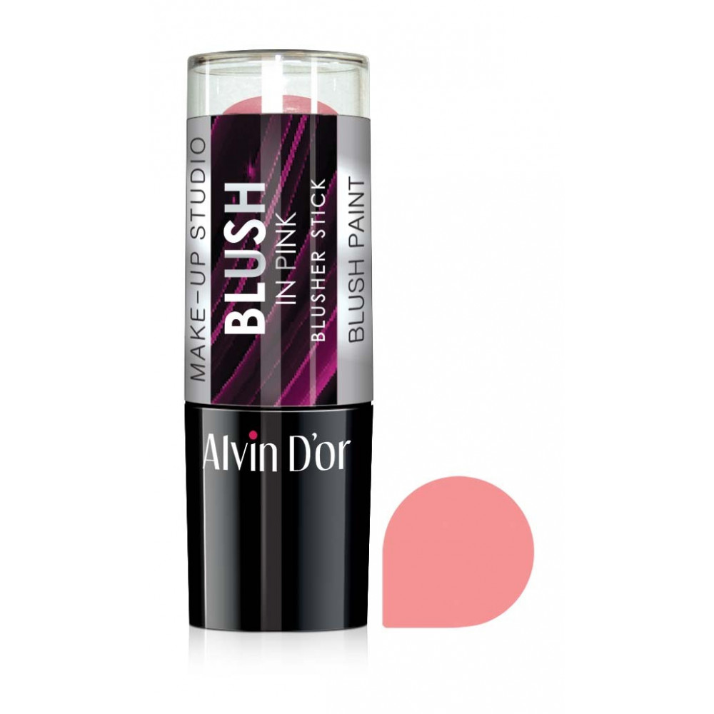  Alvin D'or, Стик румяна Blusher stick тон 01 романтич.розовый