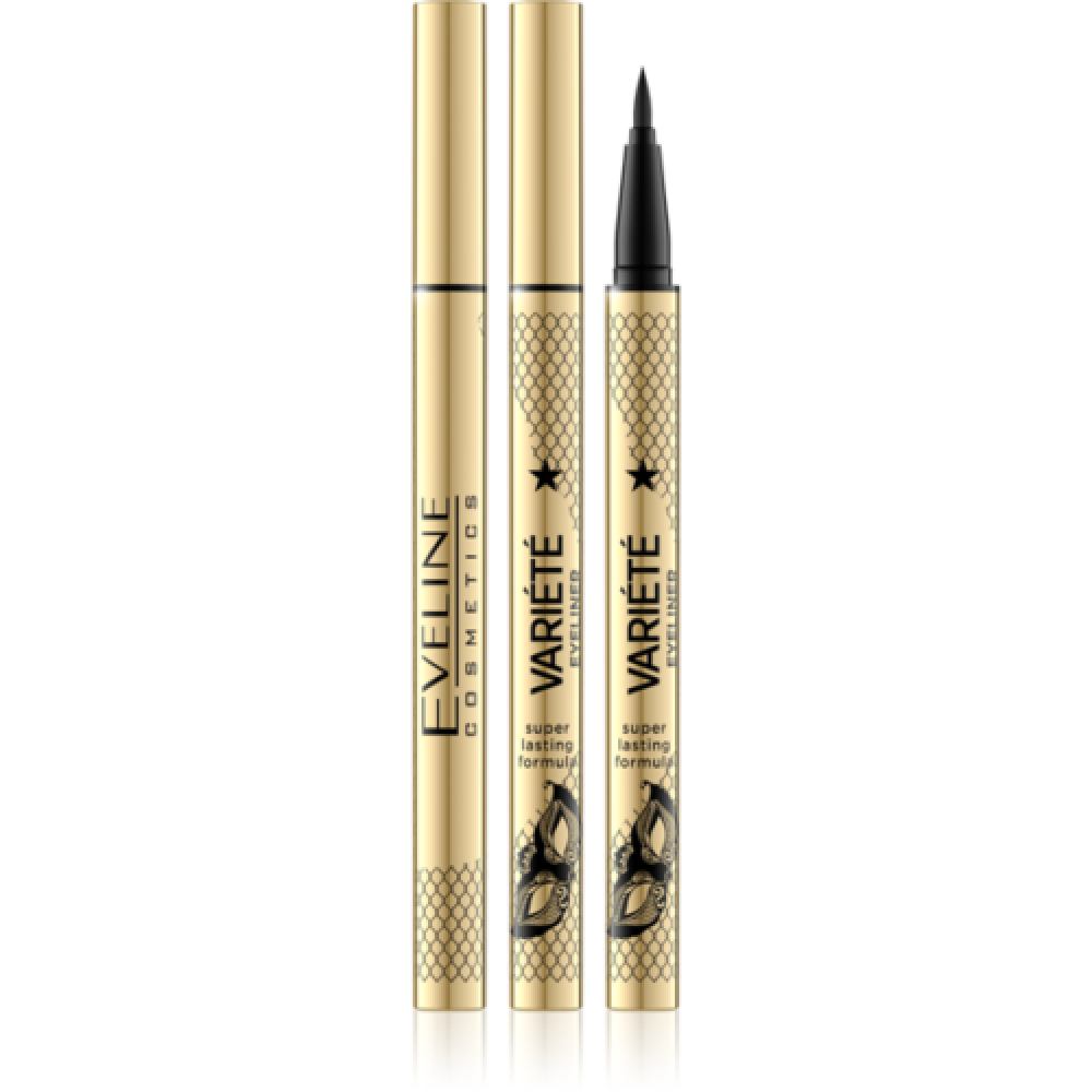 Водостойкая подводка для глаз Eveline Variete Ultra Black Super Lasting Formula 7 мл