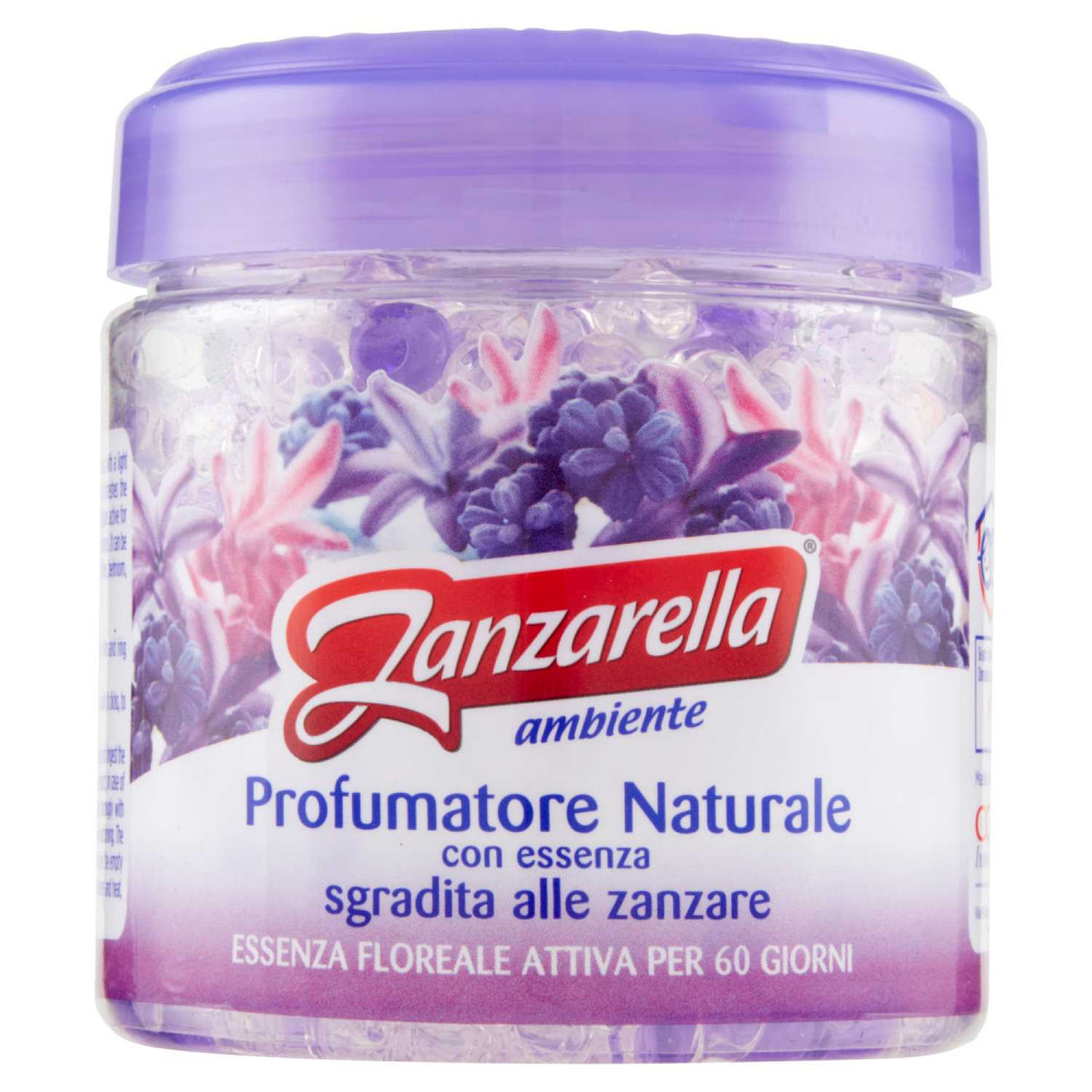 Гелевый освежитель с цветочной эссенцией от комаров Zanzarella Ambiente 170g