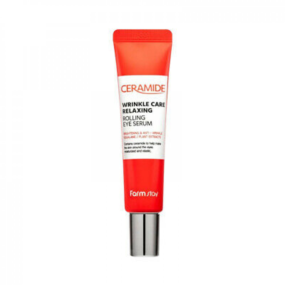 Сыворотка для век FarmStay Ceramide Wrinkle Care Relaxing Rolling Eye Serum