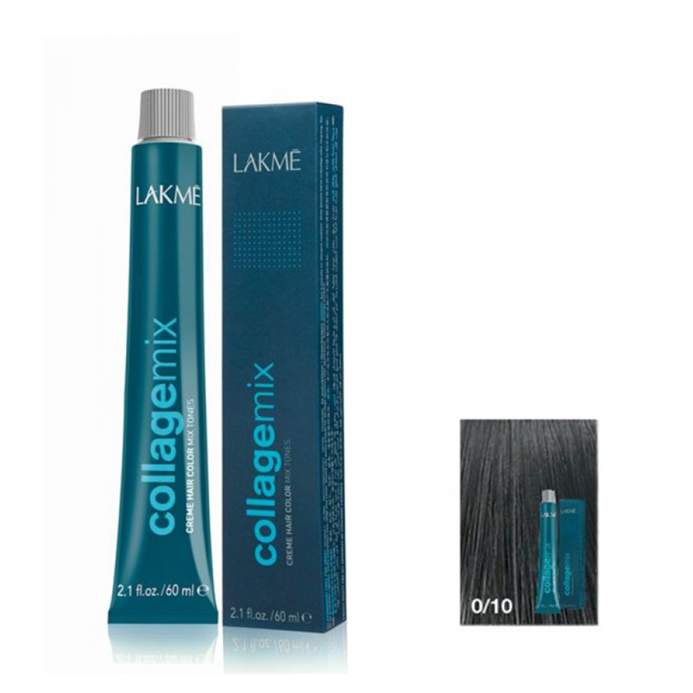 Крем-краска для волос Lakme Collagemix Mix Tones 0/10 Green 60m