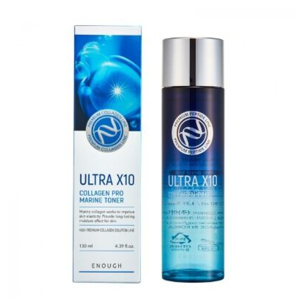 Enough ultra x10 Тонер с морским коллагеном 130ml