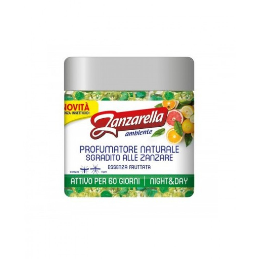 Гелевый освежитель с фруктовой эссенцией от комаров Zanzarella Ambiente 170g