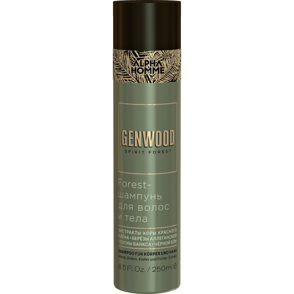 Estel Alpha Homme Forest-шампунь для волос и тела Genwood 250ml