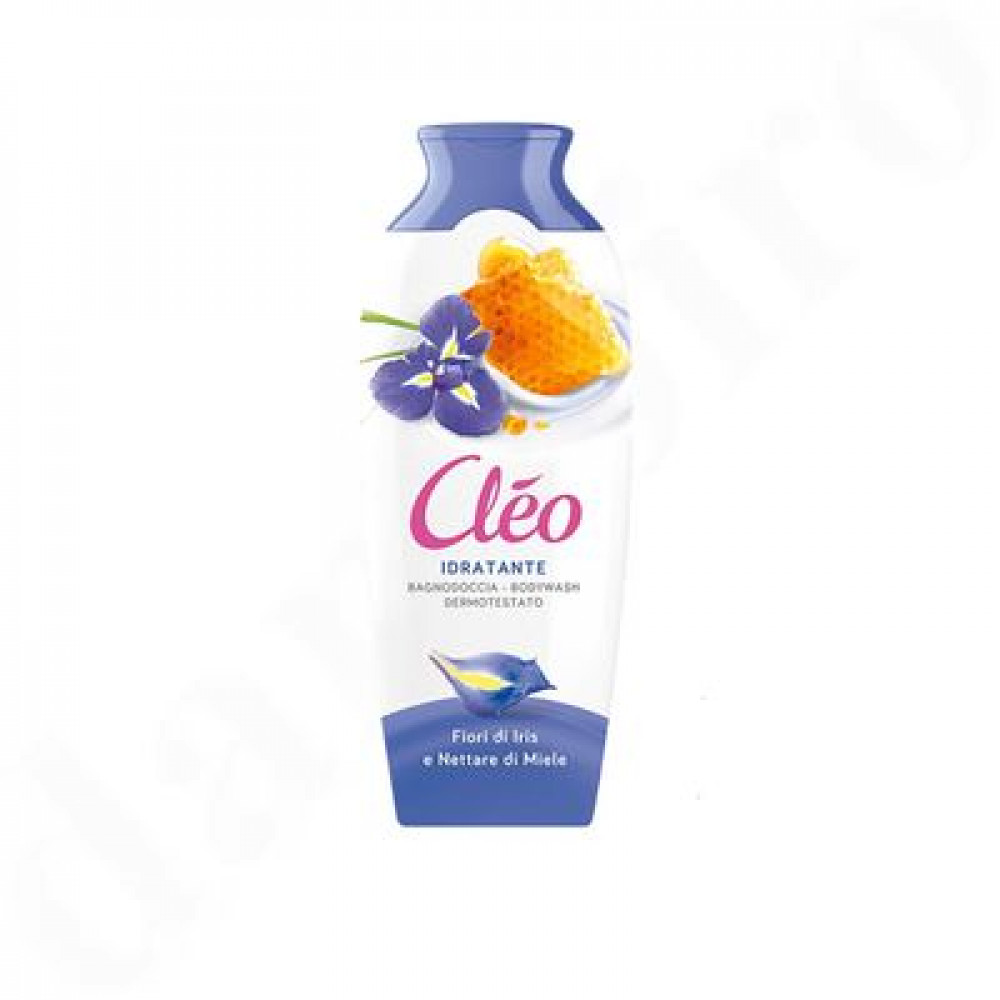 Cleo увлажняющий гель для душа с экстрактом цветков ириса и меда 400ml