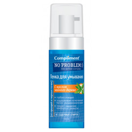 Пенка для умывания Compliment No problem с маслом чайного дерева 160ml