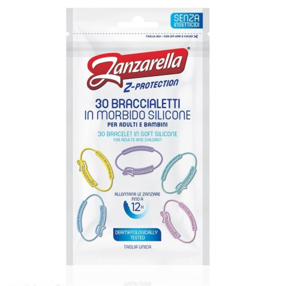 Zanzarella браслет для защиты от комаров 30 шт