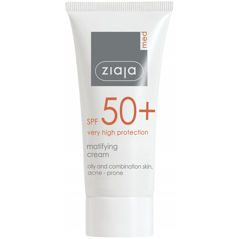 Ziaja Med Spf 50+ Матирующий крем для жирной и комбинированной кожи 50 мл