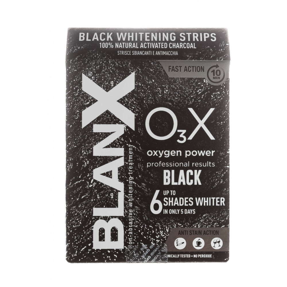 Blanx Отбеливающие полоски с углем Whitening Strips Black