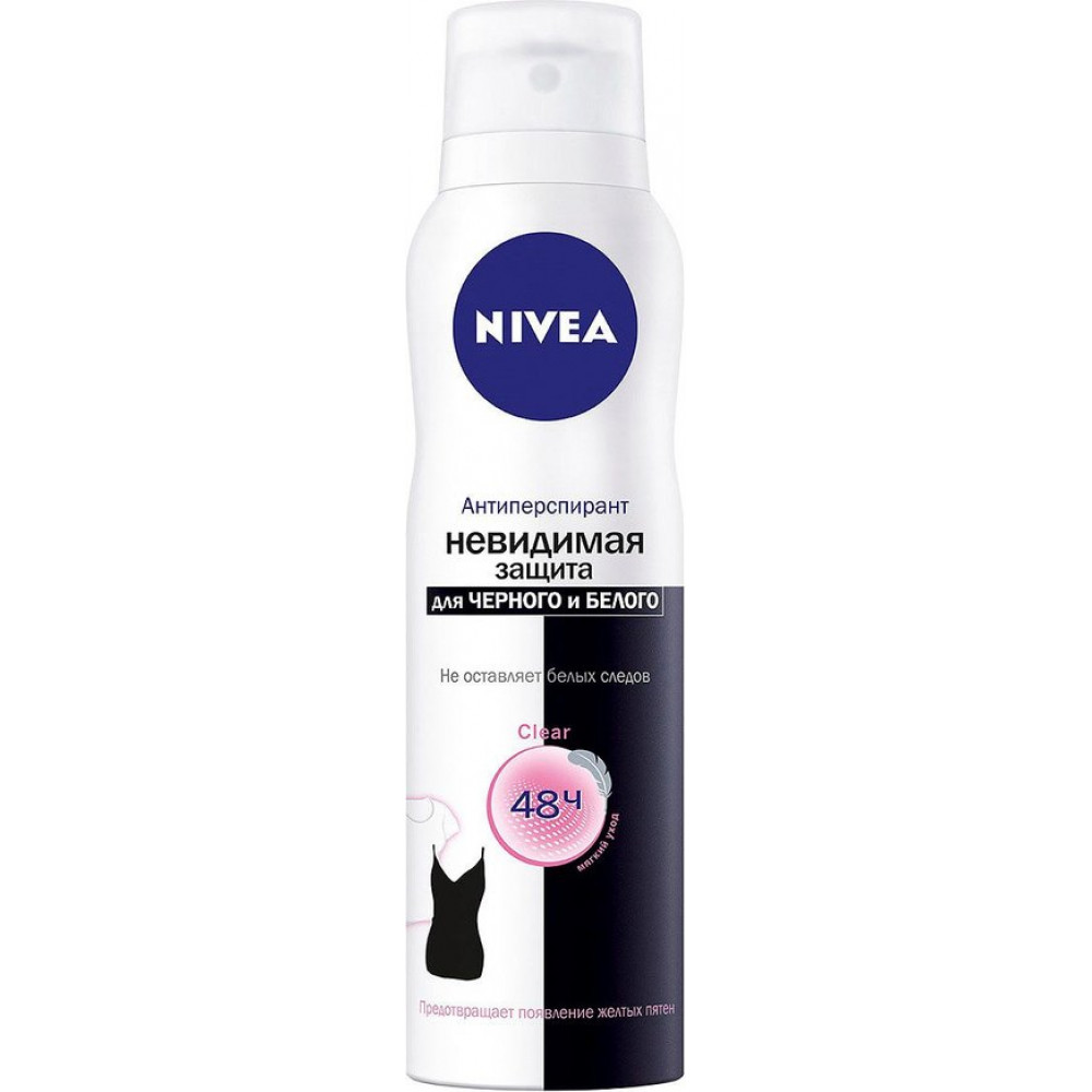 Дезодорант Женский Спрэй антипреспирант ТМ Nivea - Невидимая Защита Клеа 150мл Балончик 1шт/уп