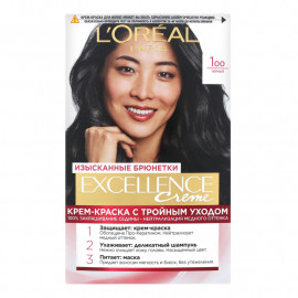 КРАСКА ДЛЯ ВОЛОС ЧЕРНЫЙ 1ОО EXCELLENCE CREME L'OREAL PARIS 1ШТ