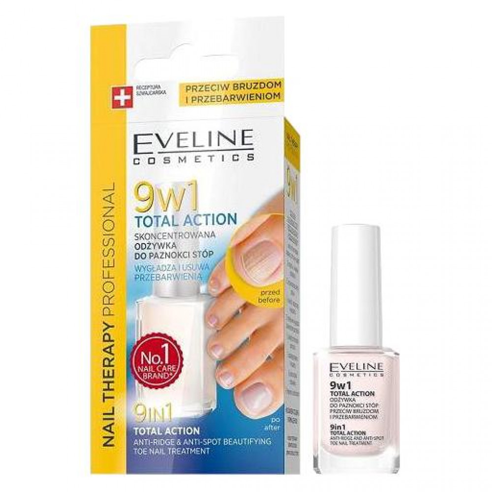 Сыворотка для ногтей Eveline Nail Therapy Total Action 9в1 12 мл