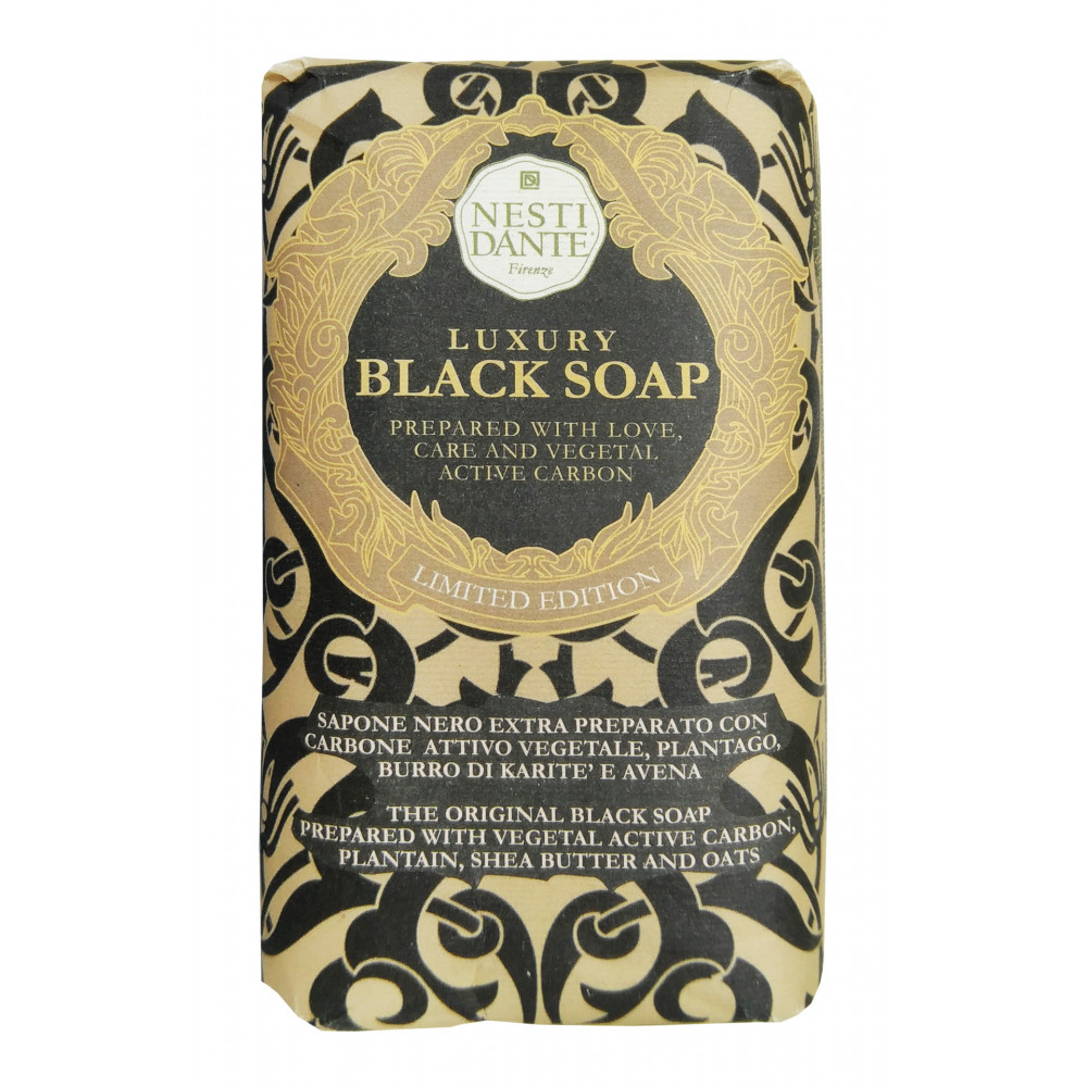 Nesti Dante Роскошное Черное Мыло с Активированным Углем (Ограниченный Выпуск) 250g