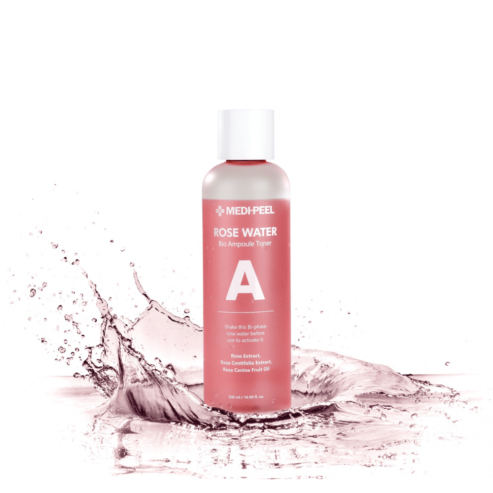Тонер с экстрактом розы Medi-Peel Rose Water Bio Ampoule Toner, 500 мл